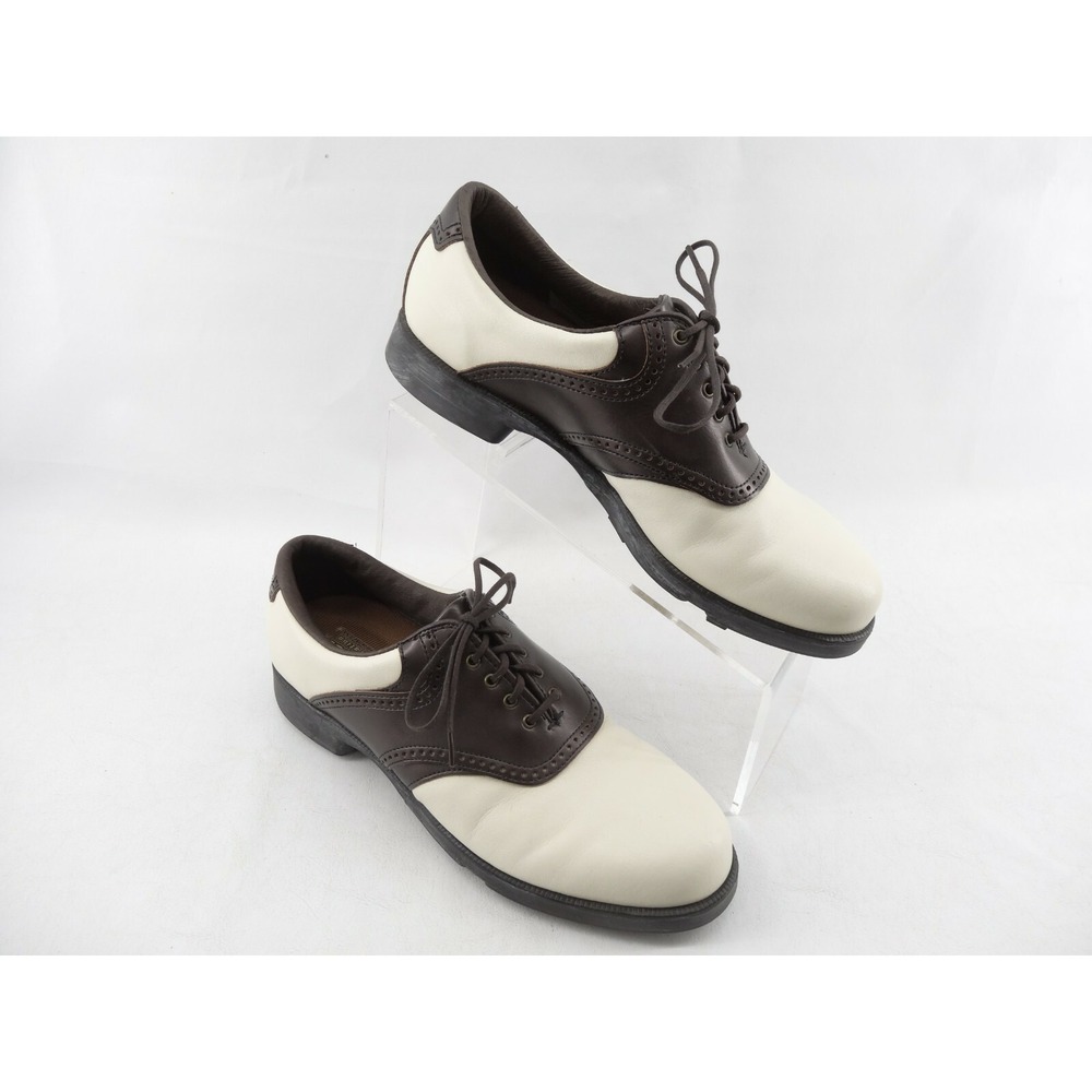 Dexter DECLARATION Classic Golf Shoes Womens Size‎ 8.5 Bone/Wood Pearl